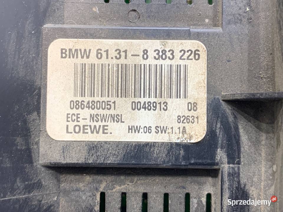 WŁĄCZNIK ŚWIATEŁ BMW E46 8383226 9705 PRZYCISK