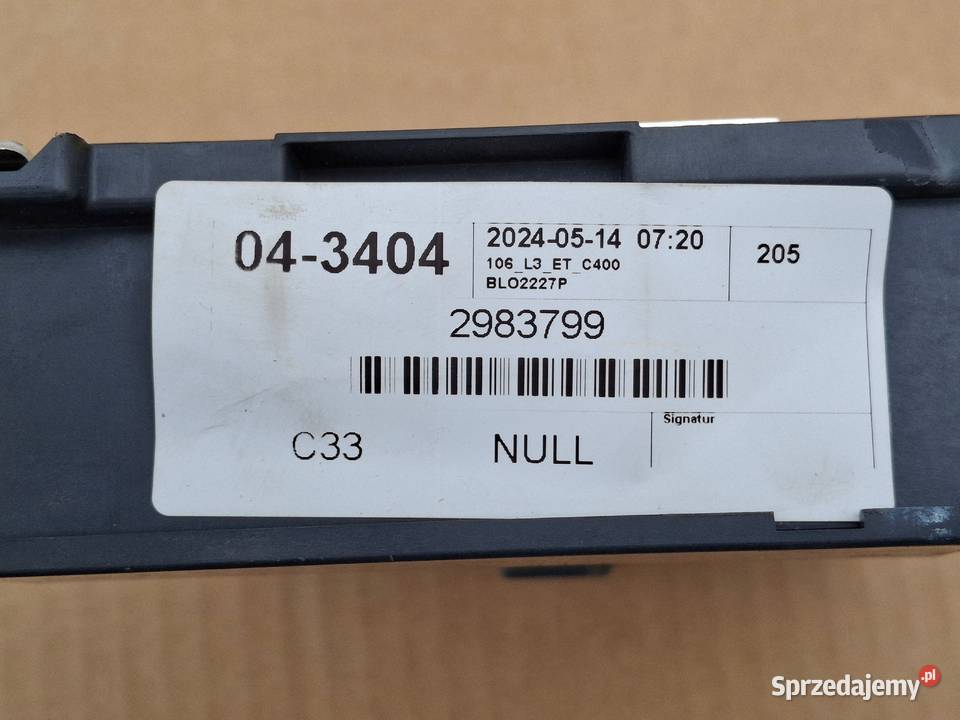 SCANIA MODUŁ KOMPUTER KASETA ECU STEROWNIK Bieleń