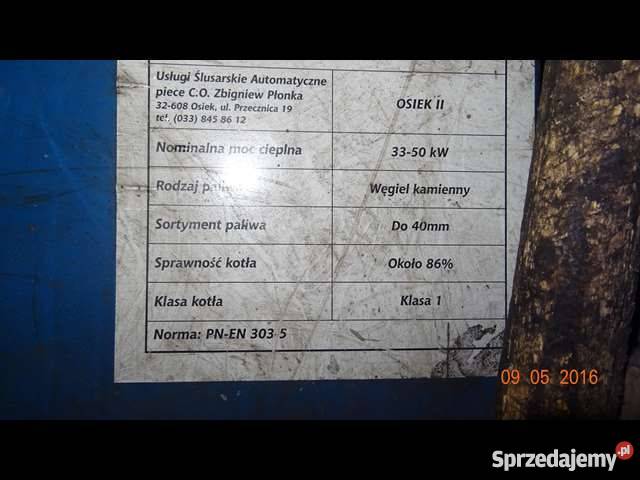 Piec Osiek II z podajnikiem szufladowym małopolskie Libiąż