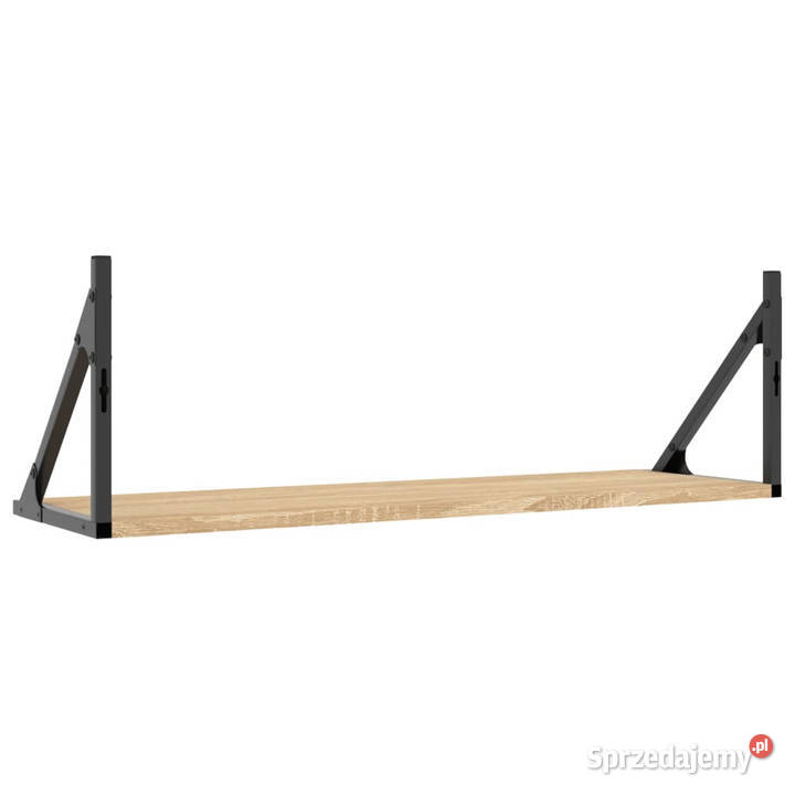 Półki ścienne 2 dąb sonoma 80x25x255 WM836339 Warszawa sprzedam