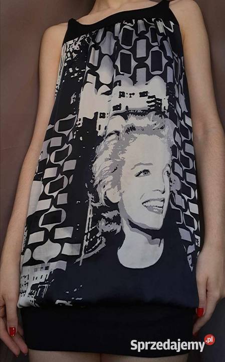 Sukienka Print jedwab Marylin Monroe DanHen Jarosław