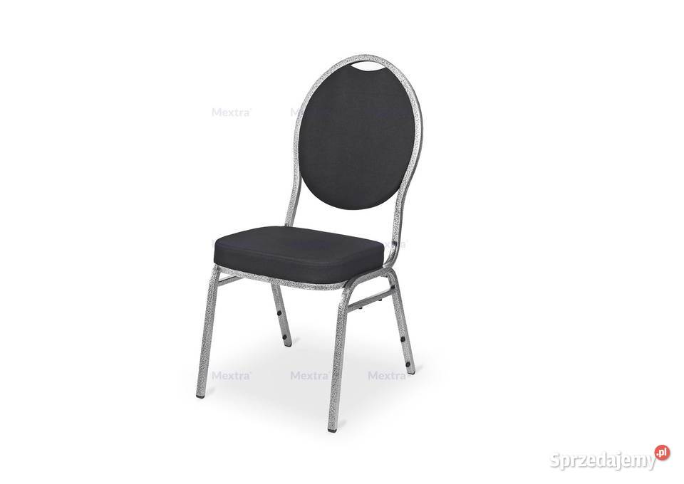 Krzesło krzesła  bankietowe, hotelowe HERMAN DELUXE czarny