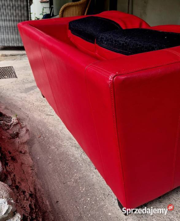 Kanapa czerwona Sofy i kanapy warmińsko-mazurskie