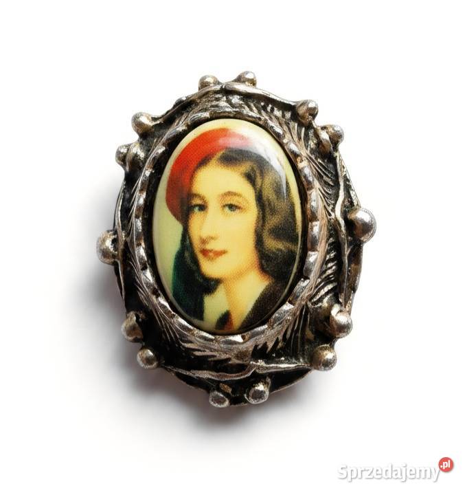 VINTAGE BROSZKA ART DECO STARA PORCELANA śląskie Częstochowa