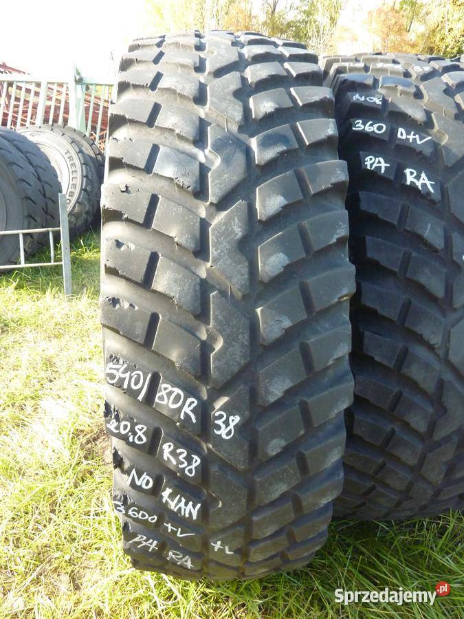 2x Opona używana rolnicza 54080R38 208R38 NOKIAN Zaścianki
