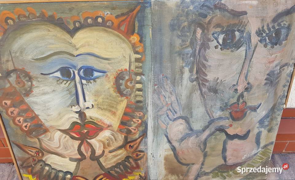 Obraz olej Czas RGoliński Kraków unikat Malarstwo