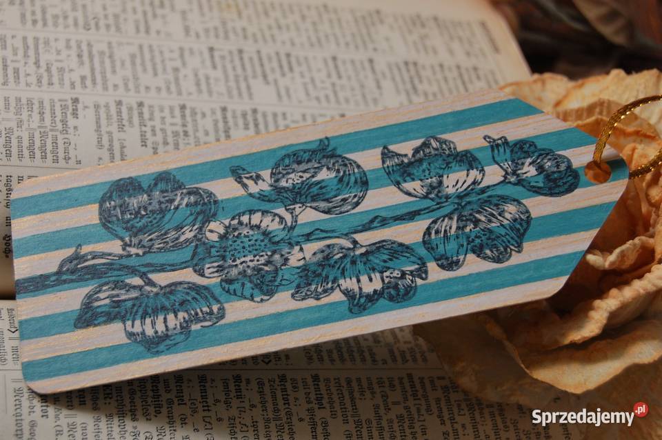 Zakładka do książek dzika róża rękodzieło Lublin