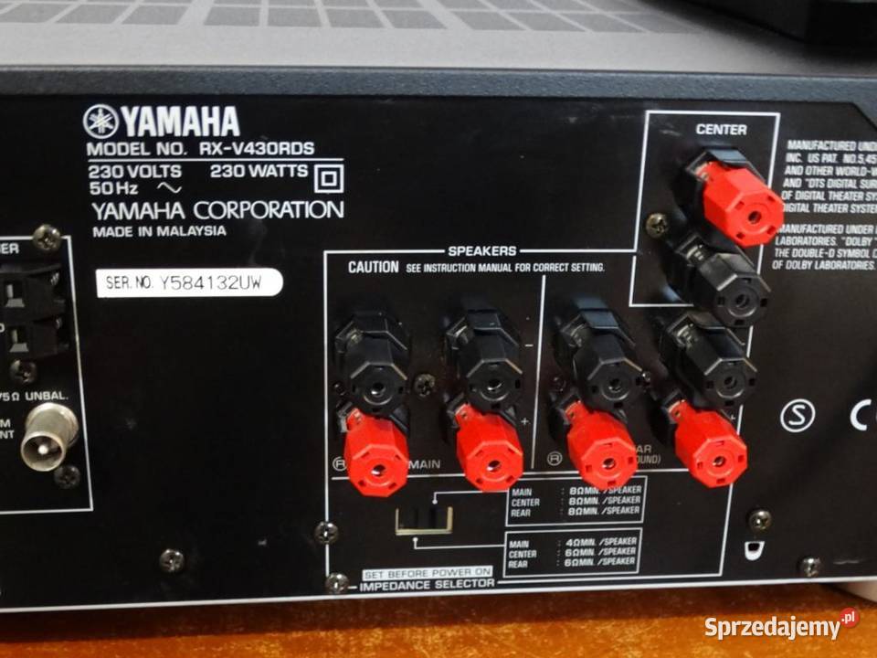 Amplituner z CD Yamaha RXV430 pilot Jasło