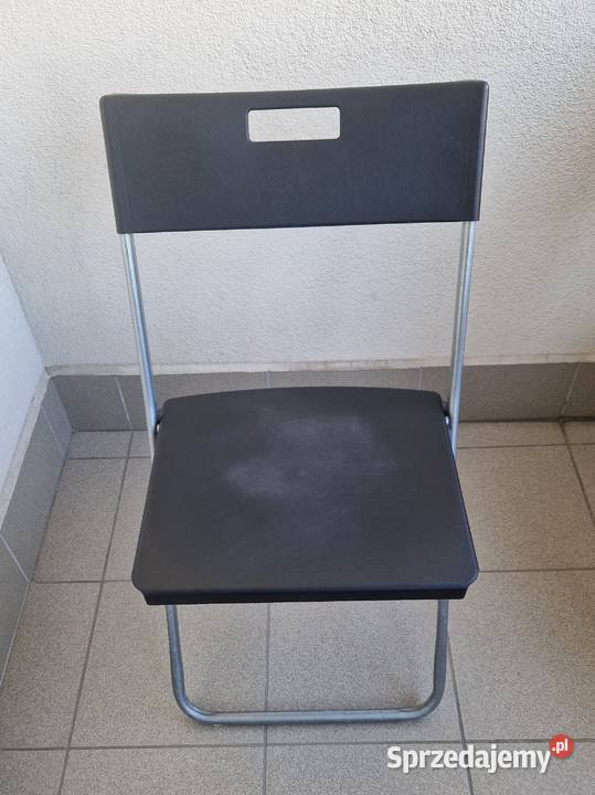 Krzesło składane Gunde z Ikea czarne Warszawa sprzedam
