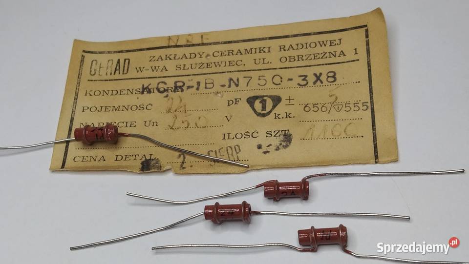 Kondensator 24pF 250V KCR CERAD Elektronika Gdańsk