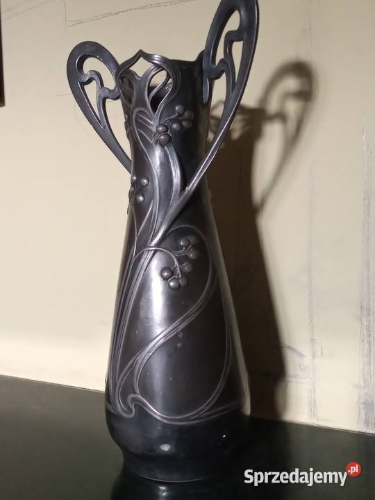 Wazon metalowy ART Nouveau Antyki, Sztuka, Kolekcje małopolskie