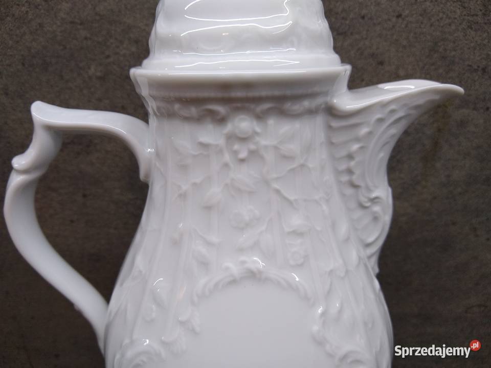 NOWY Dzbanek Rosenthal Sanssouci biały 25 Porcelana i szkło
