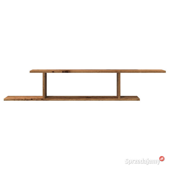 Wisząca szafka pod TV stare drewno 125x18x23