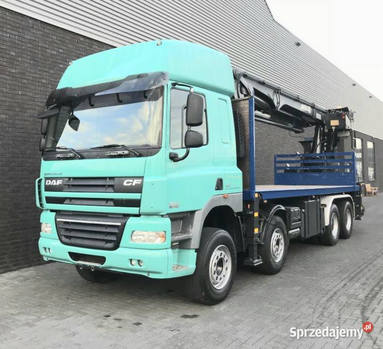 Podloga 8x4 Budowlany dzwig do palet Daf CF niebieski