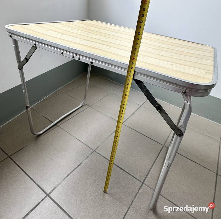 Stolik turystyczny PRL Polsport vintage składany Krzesełka i leżaki