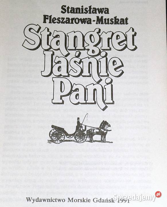 Stangret jaśnie pani Stanisława FleszarowaMuskat Pozostałe Chełm