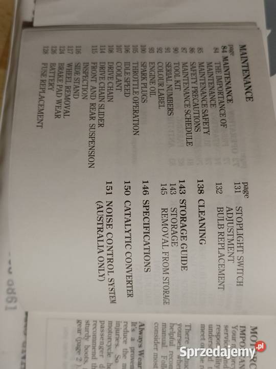 Książka honda CBR 600rr 150 stron