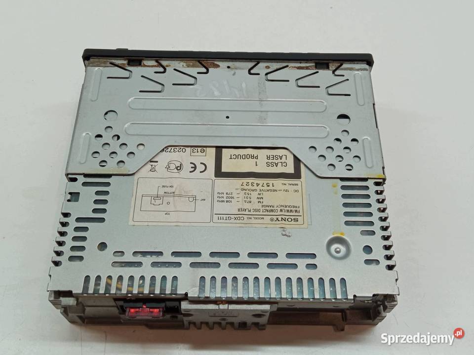 RADIO SONY CDXGT111 Peugeot 206 I 19982010 Sprzęt audio fabryczny Motoryzacja