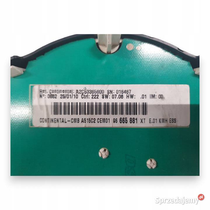 LICZNIK ZEGARY 96665881 XT Citroen C3 II 11 14 osobowe lubelskie Chełm