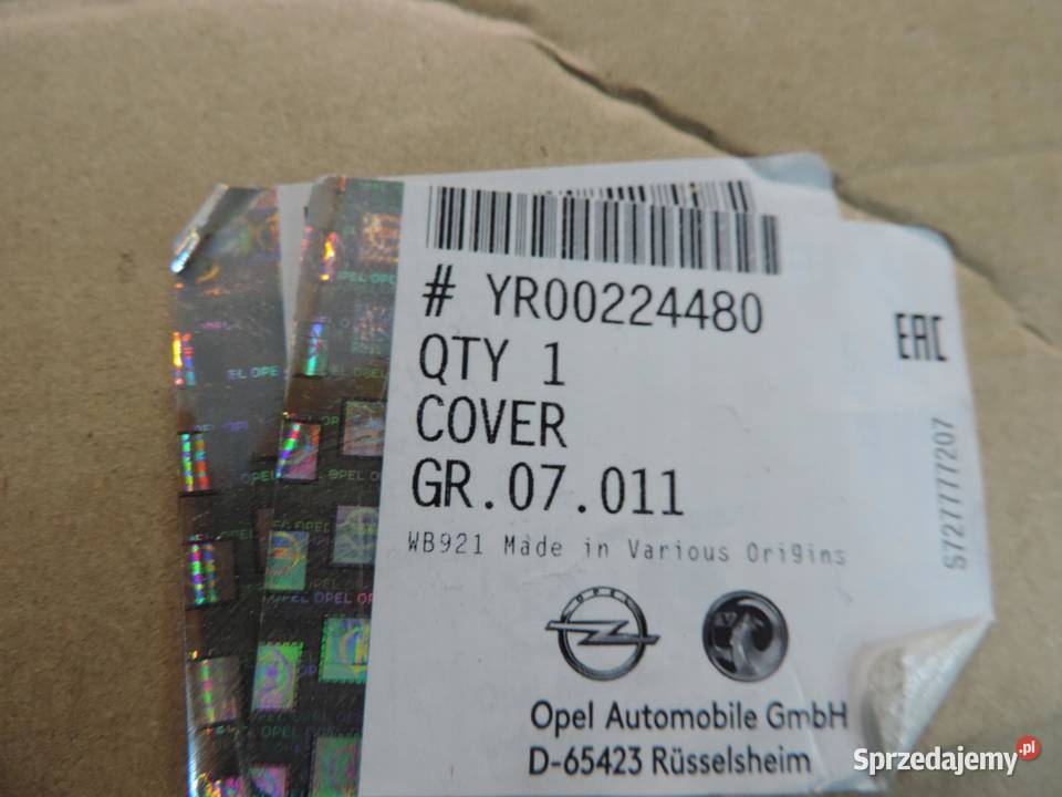 Podszybie ściany EUROPA Opel Insignia B NOWE Podszybia sprzedam