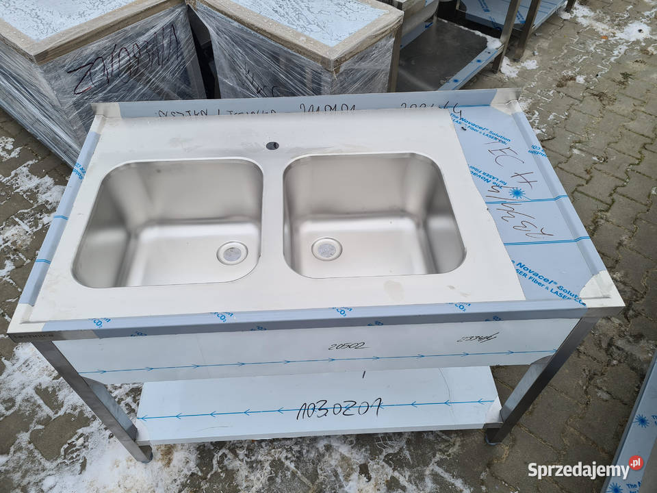 Zlew Gastronomiczny 2 Komorowy Z Półką 1207085 Ostrów Wielkopolski