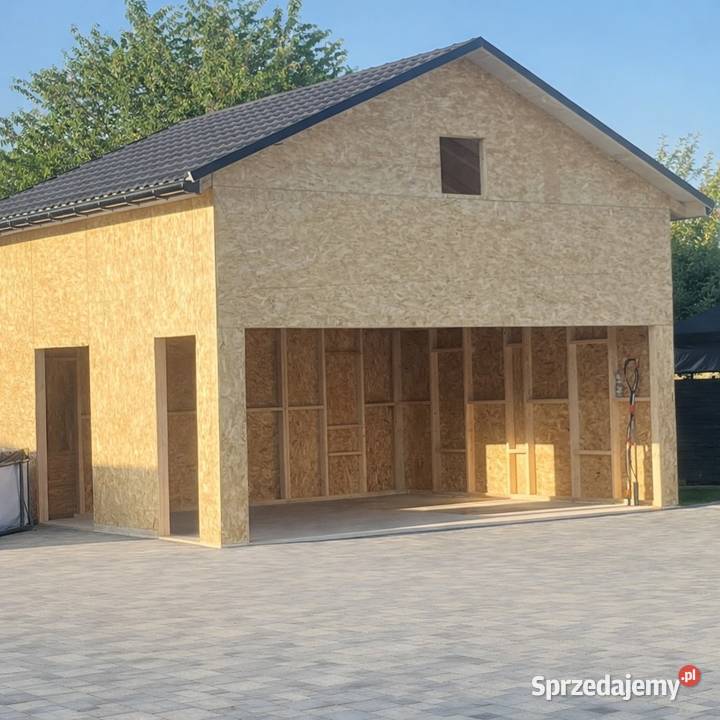 Garaż szkieletowy 35m2 bez ocieplenia i stolarki małopolskie Wola Skrzydlańska