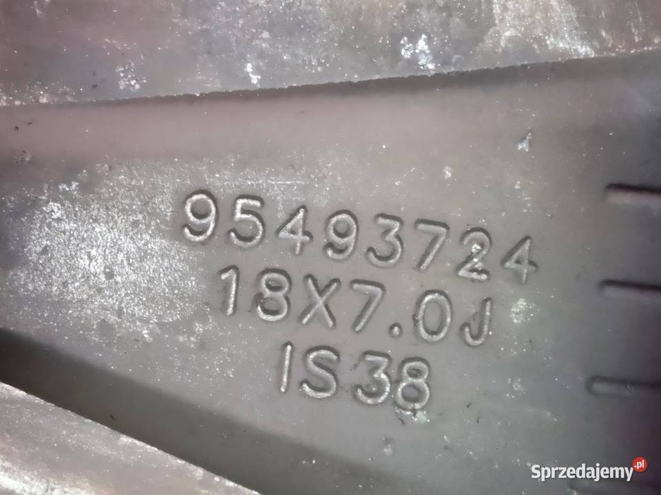 Koła Felgi Aluminiowe Opel Mokka X 18X70J aluminiowe sprzedam