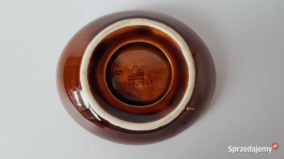 Porcelitowa popielniczka popielnica Pruszków Dąbrowa Górnicza