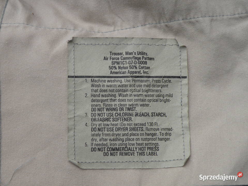 Mundur ABU USAF tiger stripes large long NYCO dolnośląskie Wrocław sprzedam