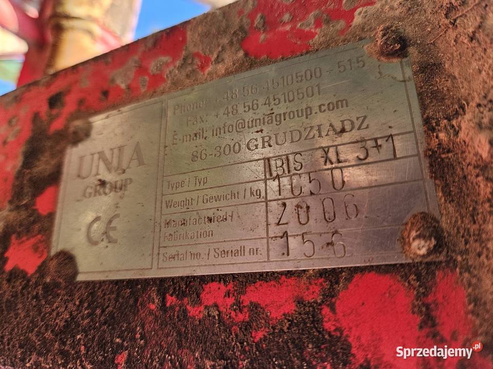 Pług 3 obrotowy Unia Ibis Xl nieuszkodzony