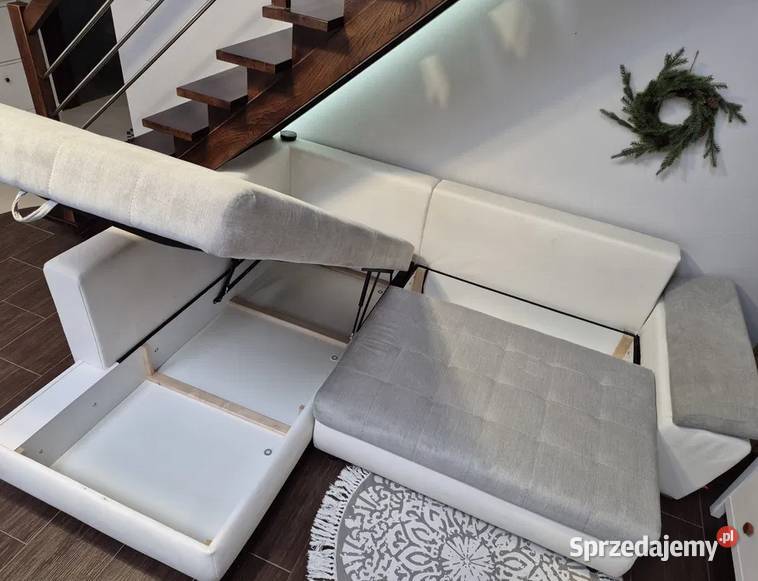 Narożnik Sofa Kanapa Carl II LUX BRW biały szary Turek sprzedam