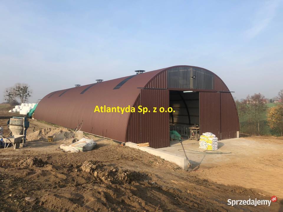 Hala Łukowa Stalowa przęsło łukowe wiata garaż Konstantynów Łódzki