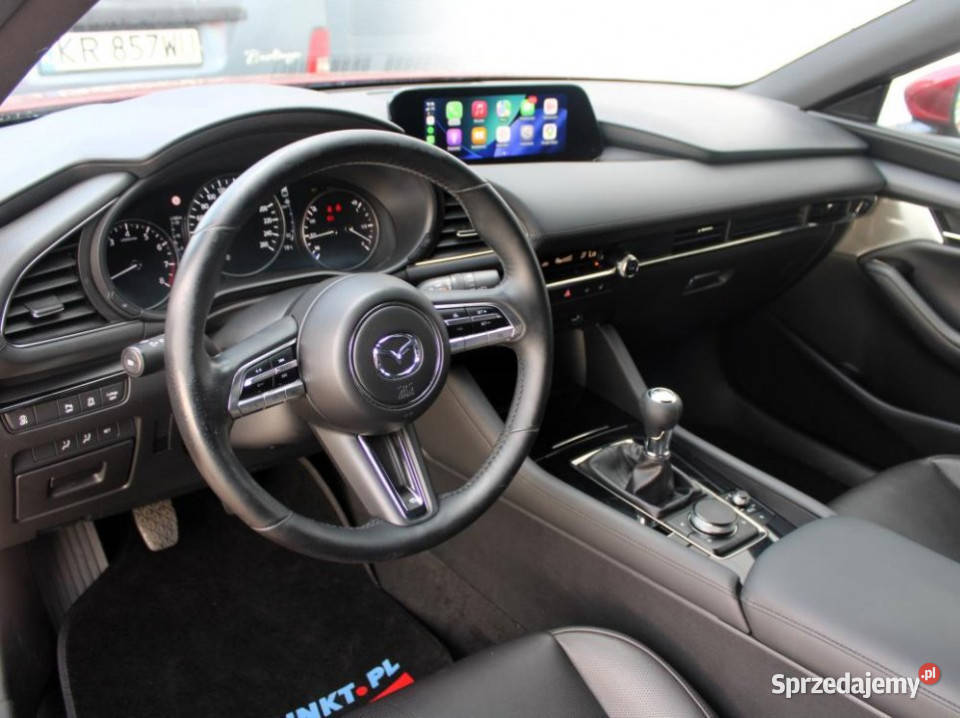 Mazda 3 2021r Luxury NAVI kamera LED FV23 nieuszkodzony małopolskie Kraków