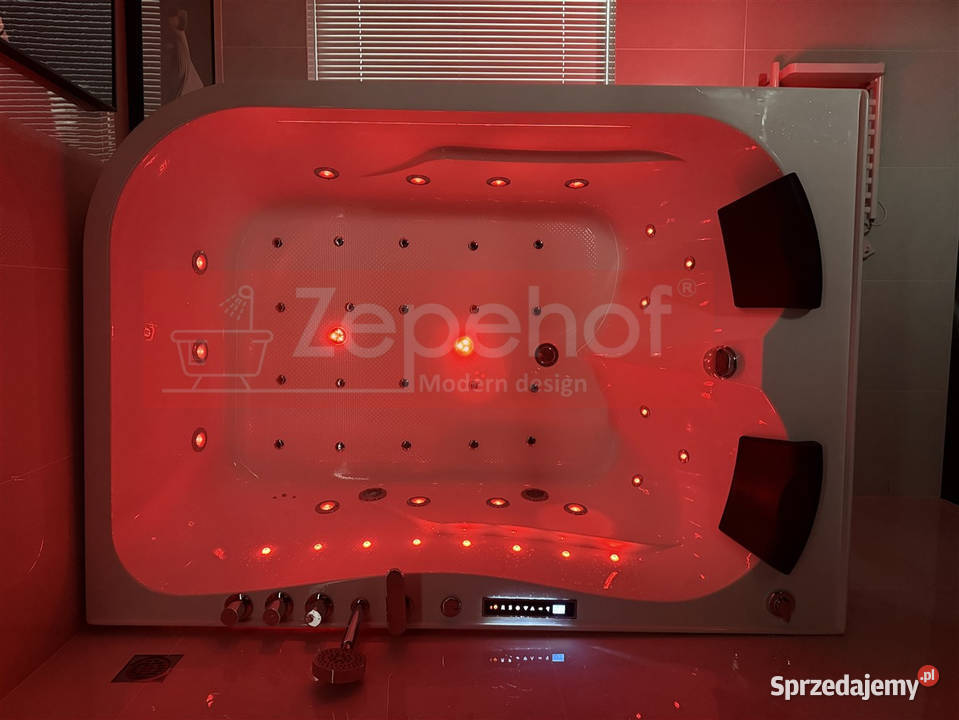 Wanna z hydromasażem LS7001 PRAWA prostokątna Grabówka