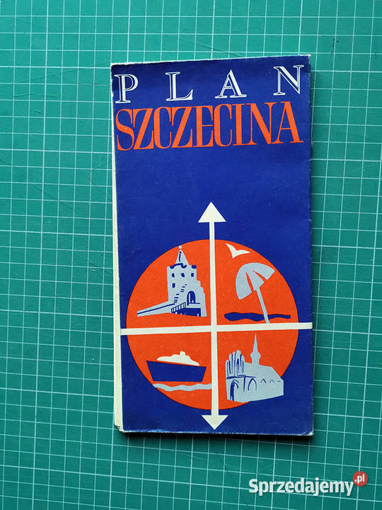 Skarby PRLu Szczecin Plan miasta Szczecina 1977 Antyki, Sztuka, Kolekcje sprzedam