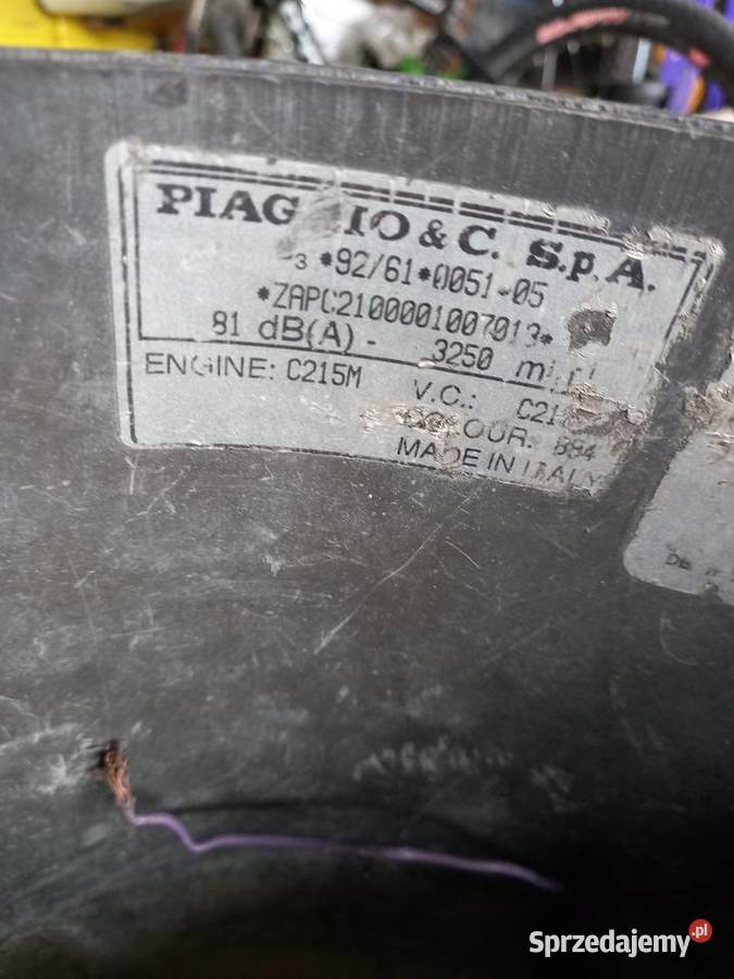 Skutek piaggio części świętokrzyskie Bieliny