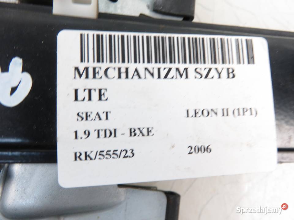 PODNOŚNIK SZYBY LEWY TYLNY SEAT LEON II Części samochodowe małopolskie