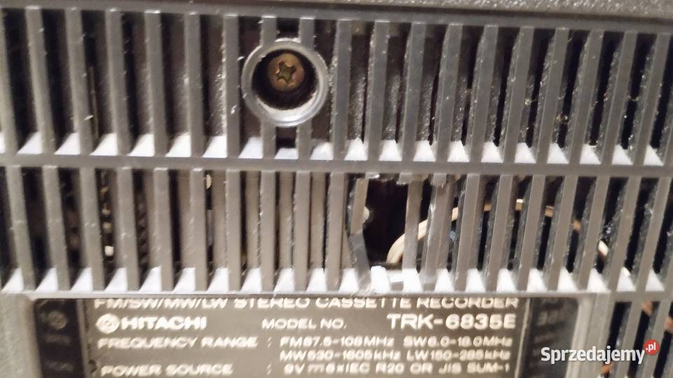 Radiomagnetofon Hitachi trk6835e Magnetofony Poznań sprzedam