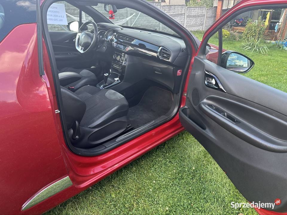Cabrio Citroen DS DS3 16 eHDI a automat piękny ogranicznik prędkości Brzezinki