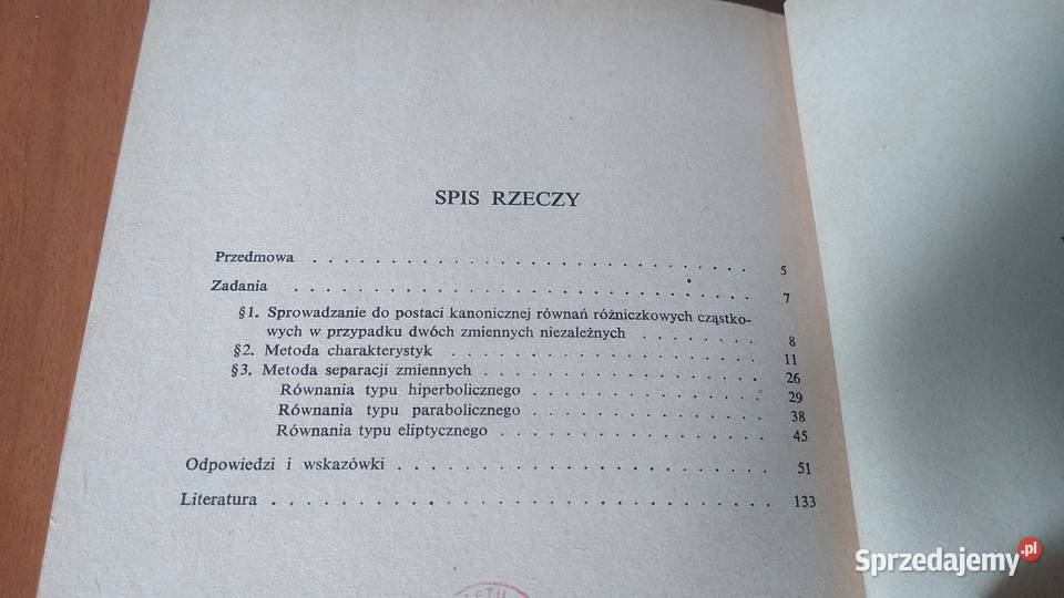Zadania z równań różniczkowych cząstkowych  M M