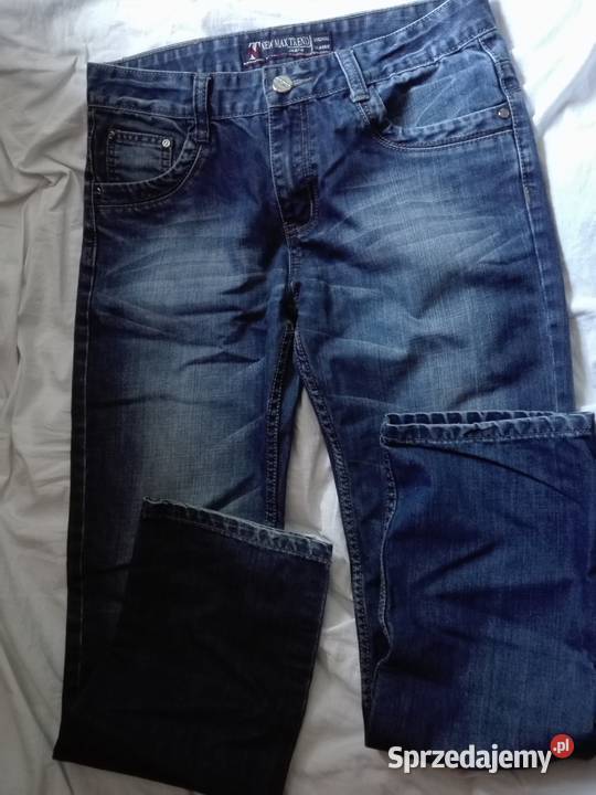 Jeansy proste niebieskie DENIM rozmiar W32 M L Warszawa
