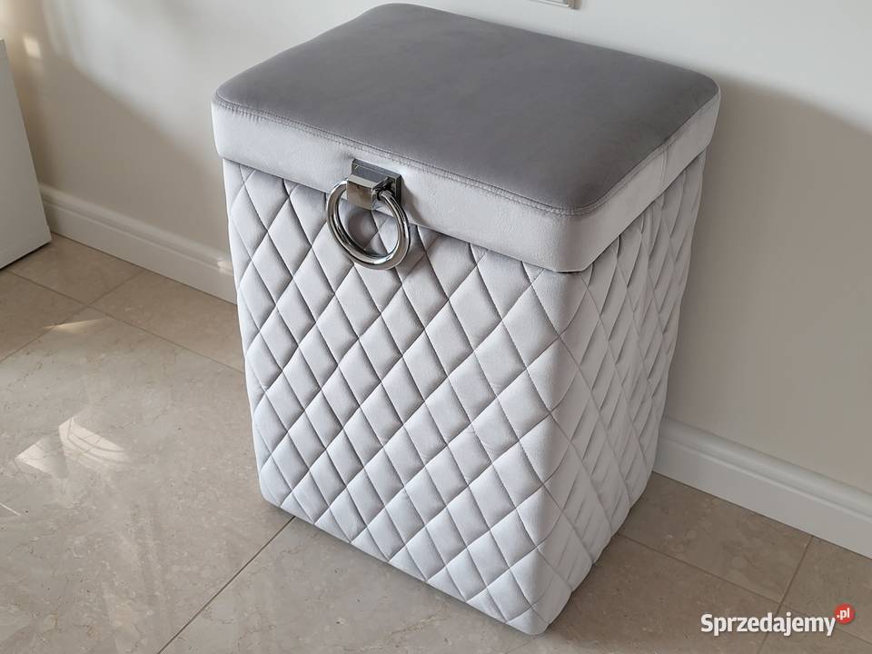 Kufer kosz na pranie bieliźniak Glamour Szary Poznań