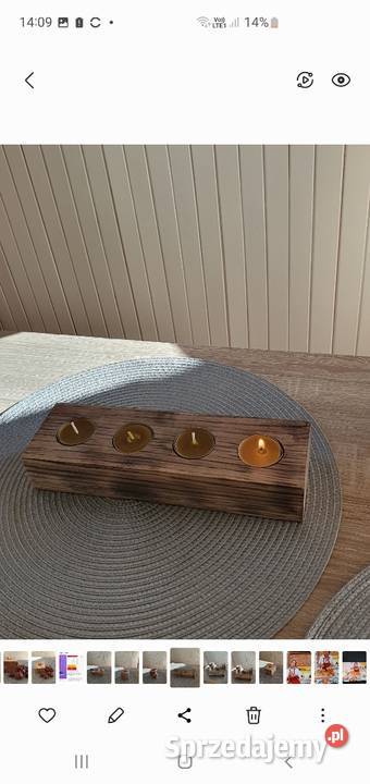 Świeczniki drewniane na tealighty Sędziszów Małopolski sprzedam