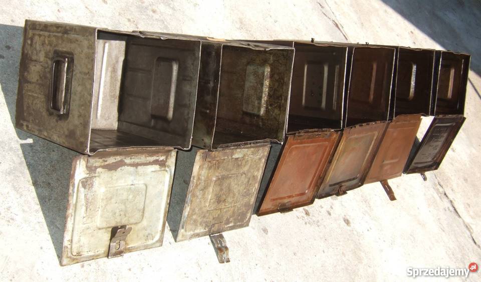 SKRZYNKA POJEMNIK MAGAZYNOWY METALOWY ZAMYKANY Dom i Ogród