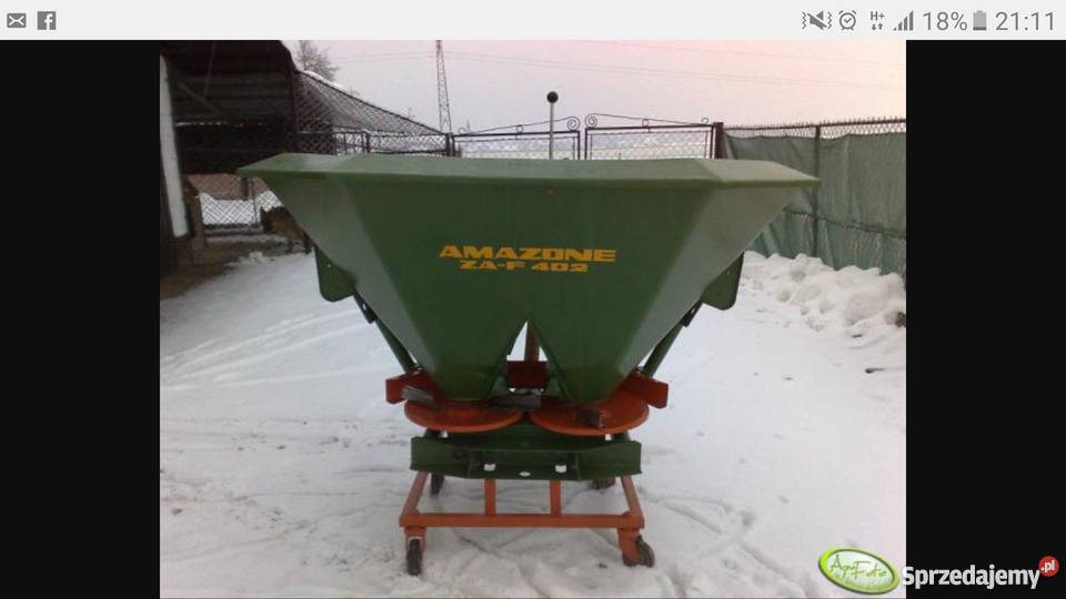 Rozsiewacz amazone zaf 402 Wielka Wieś sprzedam