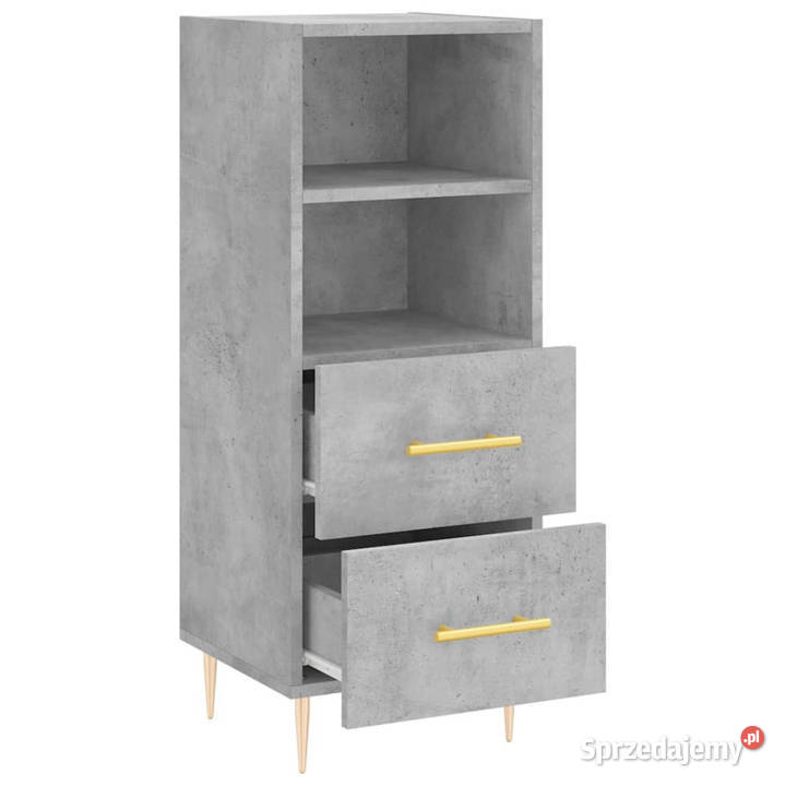 Szafka szarość betonu 345x34x90 materiał Warszawa