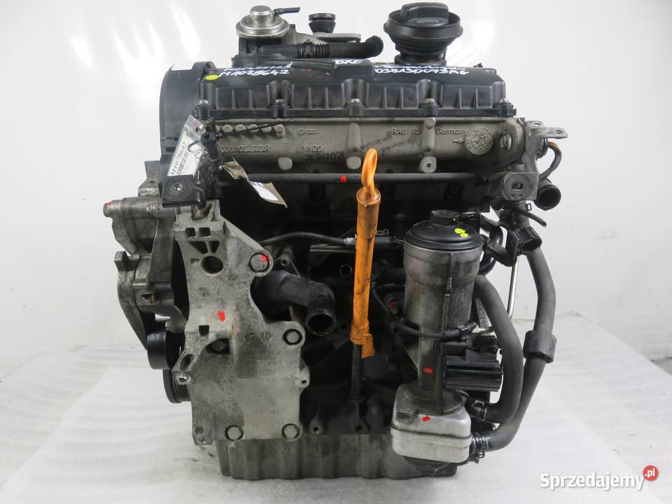 SILNIK SEAT LEON II 19 TDI 105 BXE 038130073AG osobowe Silniki kompletne
