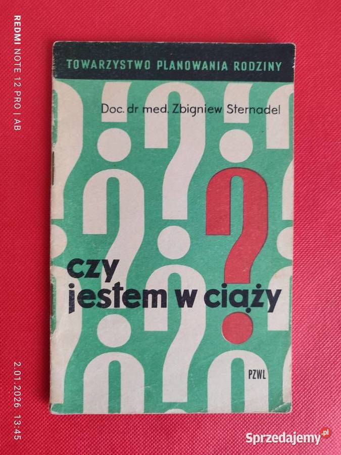 Czy jestem w ciąży dr Zb Sternadel PZWL 1973 r Katowice