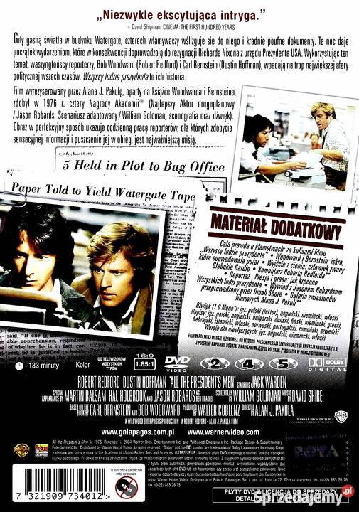 WSZYSCY LUDZIE PREZYDENTA ROBERT REDFORD lektor Kalisz