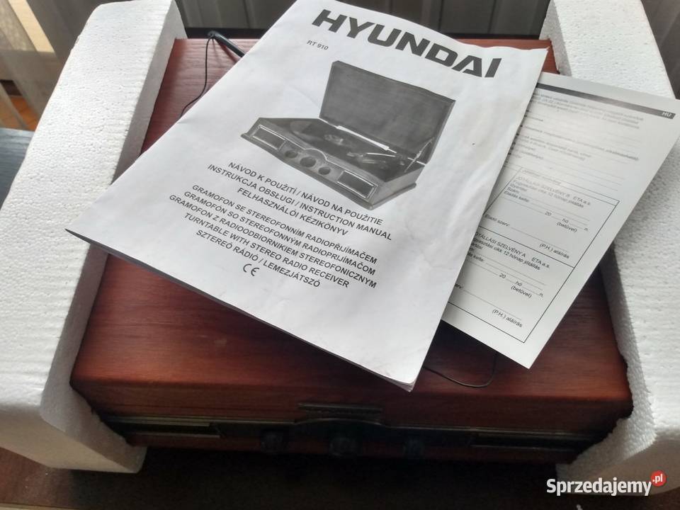 RETRO Radio Gramofon Hyundai RT910 Miedzna